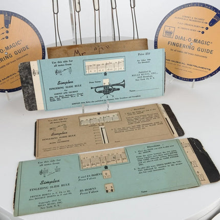 1940's Music Instructor Lot Chalkboard Music Note Pen King Dial o Matic Fingerin - Estate Fresh Austin