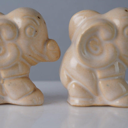 1940's Rosemeade Dakota Pottery Elephant Salt and pepper shakers - Estate Fresh Austin