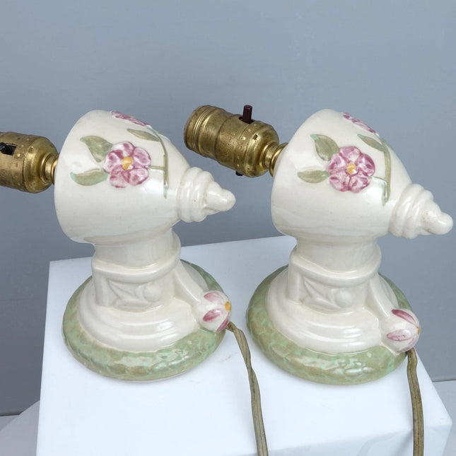 1940's Shawnee Pottery Wall Sconce Lamps - Estate Fresh Austin