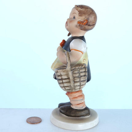 1940's TMK2 Hummel Incised Bee mark Girl with basket 5 7/8" - Estate Fresh Austin