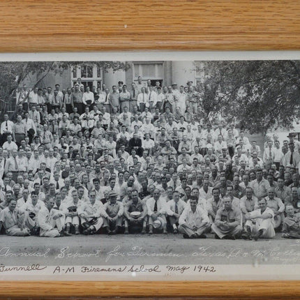 1942 Texas A&M Fireman's School Original photograph Aggie School for Firemen - Estate Fresh Austin