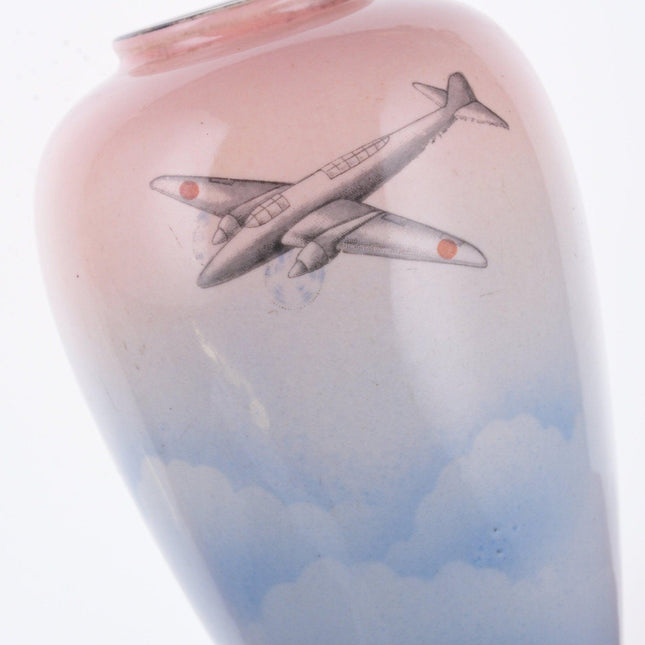 1942 WW2 Era Japanese Mitsubishi Fighter plane vase - Estate Fresh Austin