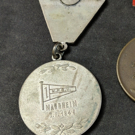 1949,1950 Manheim Germany Regatta Medals Rowing Medal - Estate Fresh Austin