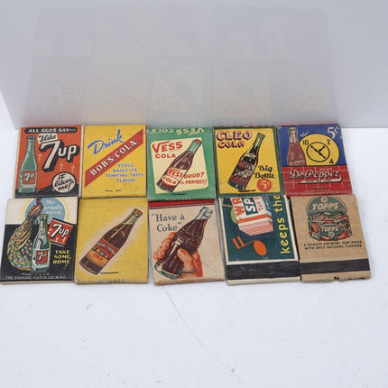 1950's Coca - Cola Dr Pepper 7 up RC Chewing Gum Matchbooks - Estate Fresh Austin