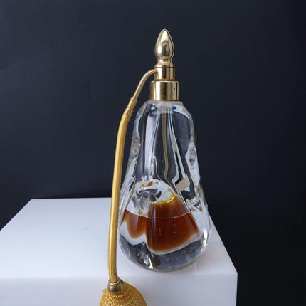 1950's DeVilbiss Large French Crystal Atomizer Perfume bottle - Estate Fresh Austin