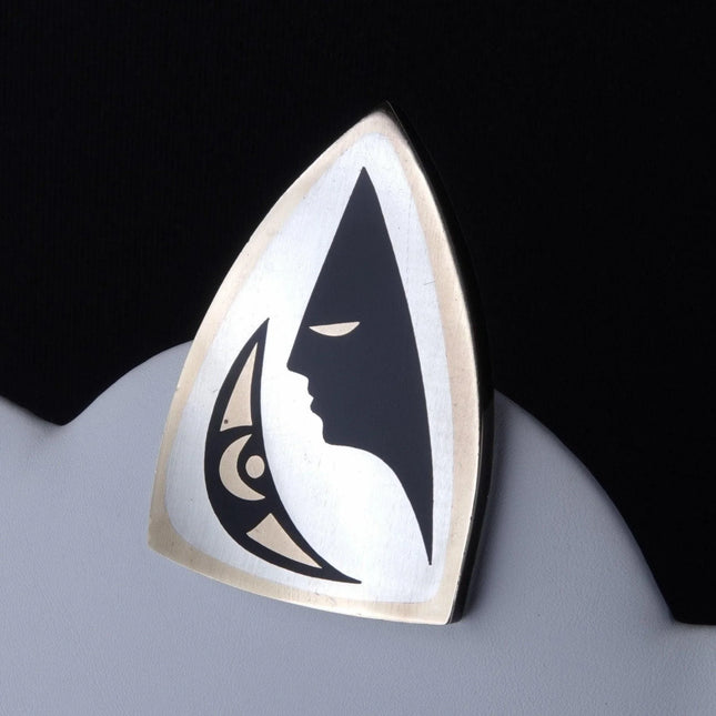 1950's Estela Popowski modernist Mexican Sterling Silver/Brass Mixed Metal/Ony - Estate Fresh Austin