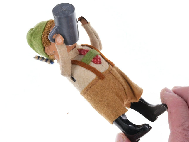 1950's German Schuco Clockwork Dancing Beer Drinking boy - Estate Fresh Austin