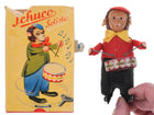1950's German Schuco Clockwork Dancing Monkey Drummer - Estate Fresh Austin