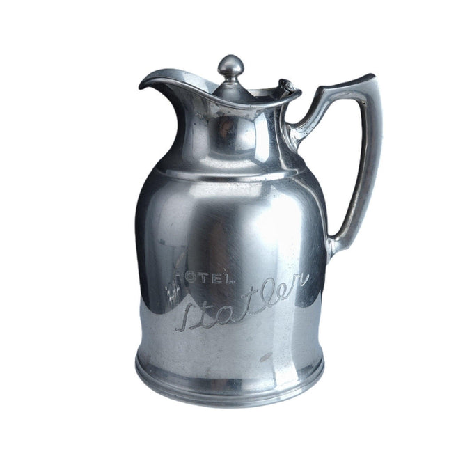 1950's Hotel Statler Insulated Hot water Pitcher for coffee with room number - Estate Fresh Austin