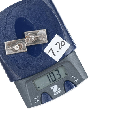 1950's Los Castillo Sterling and onyx screw back earrings - Estate Fresh Austin