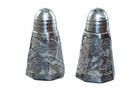 1950's Mexican Sterling silver Overlay glass salt and pepper set - Estate Fresh Austin