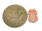 1950's Toy Police Badges Official Vice Squad Plastic Federal Agent - Estate Fresh Austin