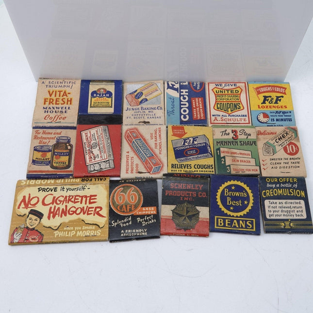 1950's Vintage Matchbooks Marlboro Phillip Morris 66 Cafe Chex Gum and More - Estate Fresh Austin