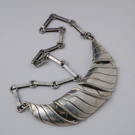 1950's William Spratling Necklace Modernist Mexican Silver - Estate Fresh Austin