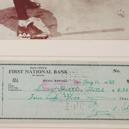 1959 Ty Cobb Autograph PSA/DNA Baseball Signed check - Estate Fresh Austin