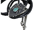 1960's Bell Trading Post Navajo Sterling and turquoise Spider Bolo Tie - Estate Fresh Austin