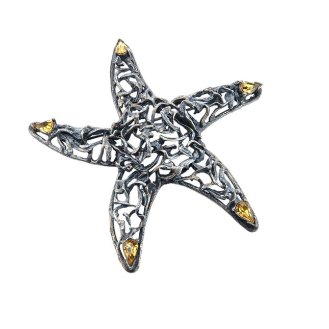 1960's JoAnn Dalsheim Huge Starfish Brooch pin - Estate Fresh Austin