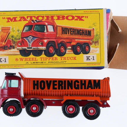 1960's Matchbox King Size K - 1 8 - Wheel Tipper Truck in box - Estate Fresh Austin