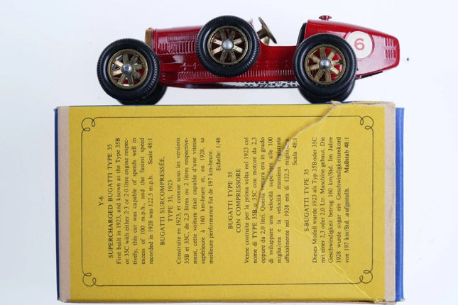 1960's Matchbox Models of Yesteryear Y-6 1926 Type 35 Bugatti - Estate Fresh Austin
