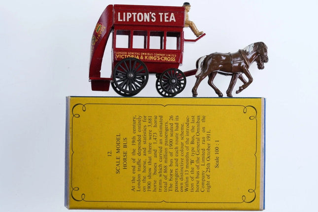 1960's Matchbox Y-12 Models of Yesteryear Horse Bus Lipton's Tea - Estate Fresh Austin