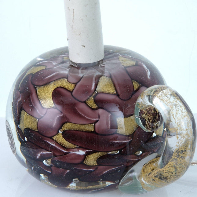 1960's Mazzega Murano Lamp Dichroic Paperweight Base - Estate Fresh Austin