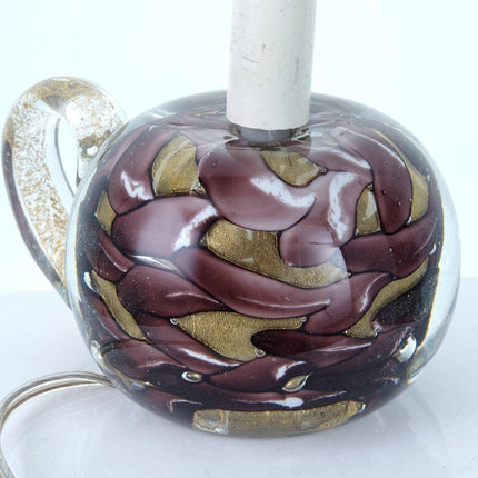 1960's Mazzega Murano Lamp Dichroic Paperweight Base - Estate Fresh Austin