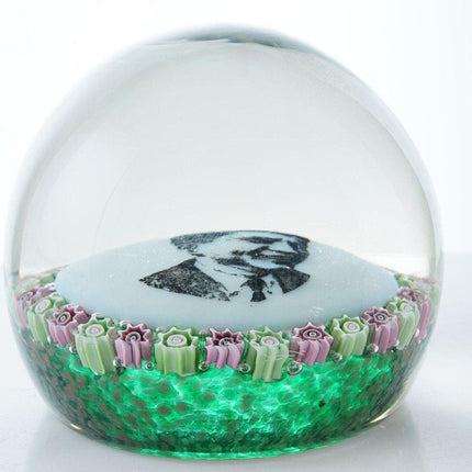 1960's Murano JFK Paperweight John F Kennedy President - Estate Fresh Austin