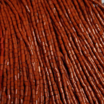 1960's Tribal India Coral and Hemp Beaded Multistrand Necklace with 1963 Coin Cl - Estate Fresh Austin