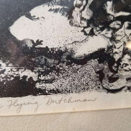 1961 Bob Click "The Flying Dutchman" Mid Century Lithograph 7/10 - Estate Fresh Austin