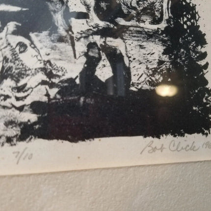 1961 Bob Click "The Flying Dutchman" Mid Century Lithograph 7/10 - Estate Fresh Austin