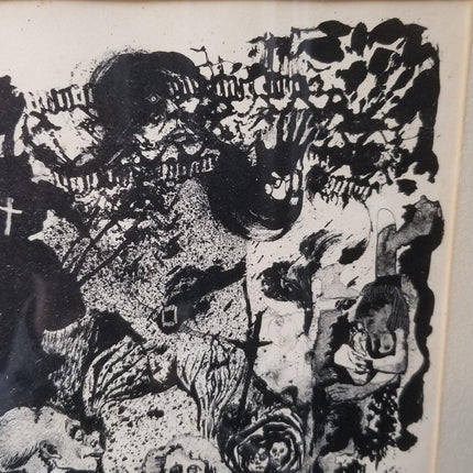 1961 Bob Click "The Flying Dutchman" Mid Century Lithograph 7/10 - Estate Fresh Austin