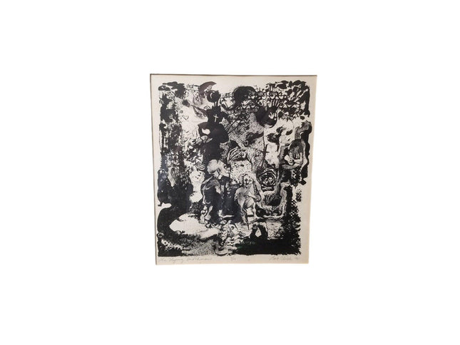 1961 Bob Click "The Flying Dutchman" Mid Century Lithograph 7/10 - Estate Fresh Austin