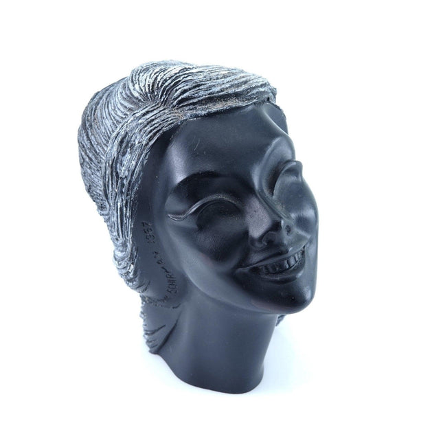 1967 Hawaiian Black Coral Bust by Frank Schirman - Estate Fresh Austin