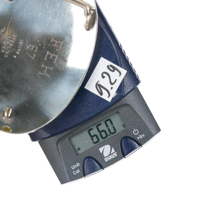 1967 Irvine & Jachens Sterling hand engraved Horse head belt buckle - Estate Fresh Austin