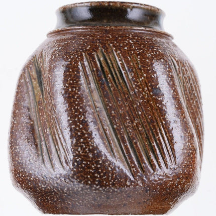 1970 Salt Glazed Studio Pottery Vase - Estate Fresh Austin