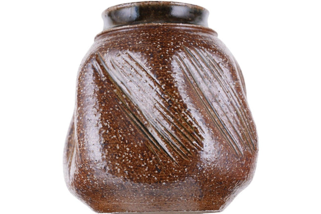 1970 Salt Glazed Studio Pottery Vase - Estate Fresh Austin