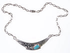 1970's Marcus Coochwykvia Hopi Overlay sterling necklace - Estate Fresh Austin