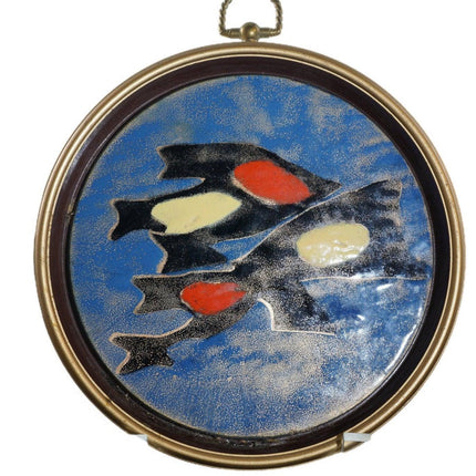 1970's MCM Copper enamel plaque - Estate Fresh Austin