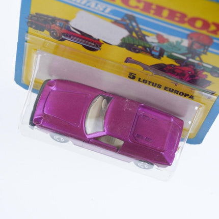 1971 Matchbox Superfast 5 Lotus Europa mint on card - Estate Fresh Austin