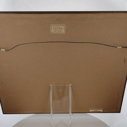 1972 E Rice Bauknight Watercolor Quail Texas Landscape Wildlife Artist - Estate Fresh Austin