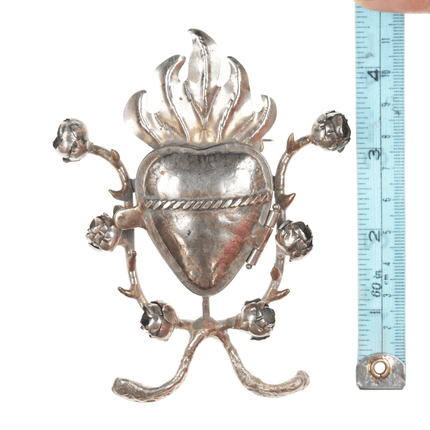 1980's Judith Roberts Coleccion Mixed metals reliquary pendant/pin/ornament - Estate Fresh Austin