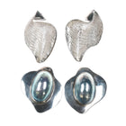 1980's Post Modernist Sterling J Gabiel/Autumn Walker clip-on earrings - Estate Fresh Austin