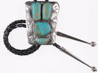 1980's R Peter Navajo Sterling and turquoise bolo tie - Estate Fresh Austin
