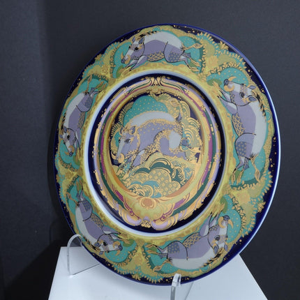 1983 Rosenthal Bjorn Wiinblad Chinese Zodiac Years of the Boar Plate - Estate Fresh Austin