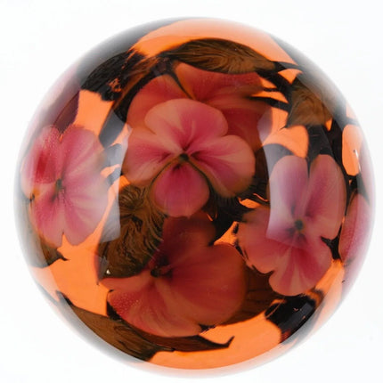 1984 David Lotton Magnum coral paperweight - Estate Fresh Austin