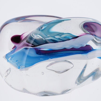 1989 Freeform Art glass paperweight - Estate Fresh Austin