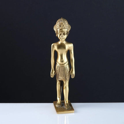 1989 MMA Miniature Gold Gilt Pewter Egyptian Figure - Estate Fresh Austin