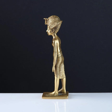 1989 MMA Miniature Gold Gilt Pewter Egyptian Figure - Estate Fresh Austin