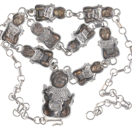 1990 Carol Felley Sterling StoryTeller Necklace and bracelet set - Estate Fresh Austin