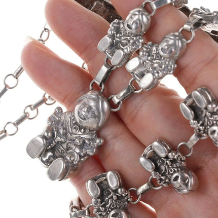 1990 Carol Felley Sterling StoryTeller Necklace and bracelet set - Estate Fresh Austin